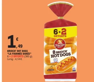 Brioch' Hot Dogs "La Fournée Dorée"