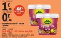 Oignons frits goût bacon KÜHNE