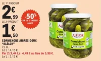 Cornichons aigres-doux ALÉLOR