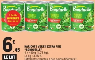 Haricots verts extra fins Bonduelle