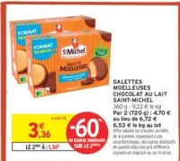 Galettes Moelleuses Chocolat au lait Saint-Michel