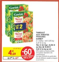 Taboulé aux tomates fraîches Garbit