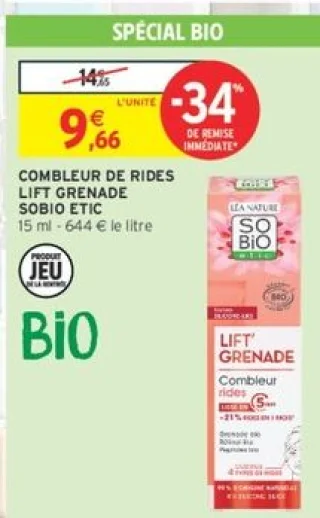 Combleur de Rides Lift Grenade Sobio Etic