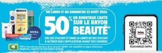 Le rayon Beauté (Colgate, Nivea, Brut, Le Petit Marseillais, etc.)