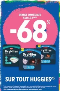 Culottes de nuit et alèses Huggies DryNites