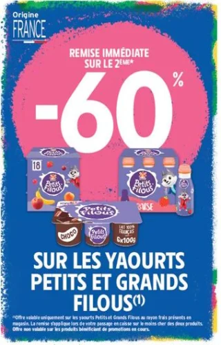 Yaourts Petits et Grands Filous