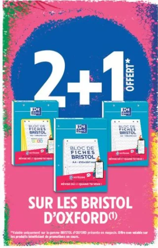 Bloc de fiches Bristol Oxford