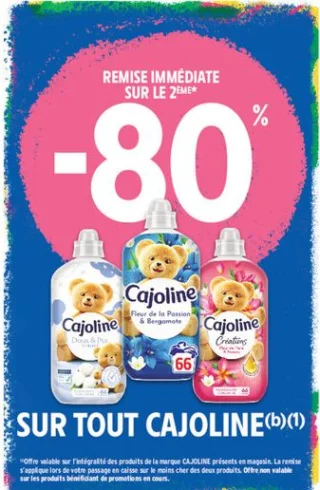 SUR TOUT CAJOLINE (Adoucissants)