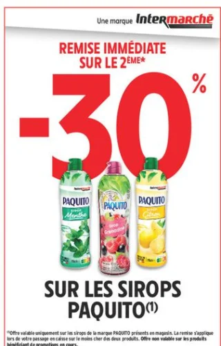 Sur les sirops Paquito