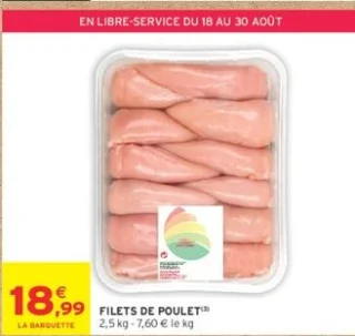 Filets de poulet