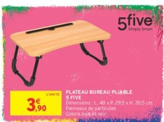 Plateau bureau pliable 5 FIVE