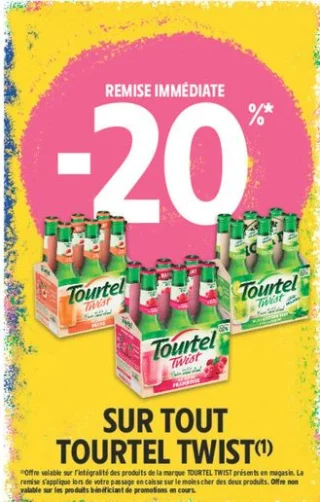 Bières sans alcool Tourtel Twist