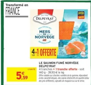 LE SAUMON FUMÉ NORVÈGE DELPEYRAT