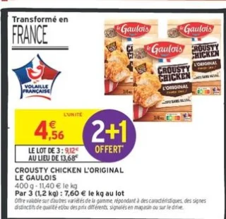 CROUSTY CHICKEN L'ORIGINAL LE GAULOIS