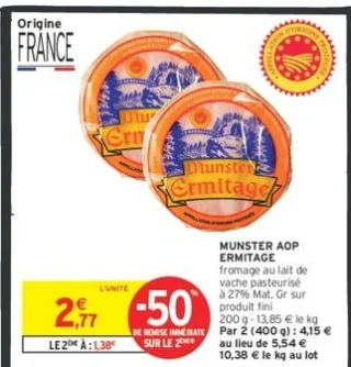 MUNSTER AOP ERMITAGE