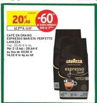 CAFÉ EN GRAINS ESPRESSO BARISTA PERFETTO LAVAZZA