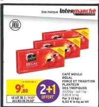 CAFÉ MOULU RÉGAL FORCE ET TRADITION PLANTEUR DES TROPIQUES