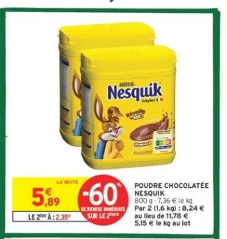 Poudre Chocolatée Nesquik