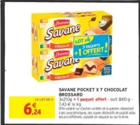 SAVANE POCKET X 7 CHOCOLAT BROSSARD