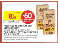 TABLETTES DE CHOCOLAT NOIR NESTLÉ DESSERT
