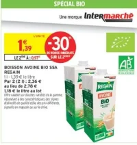 Boisson avoine bio SSA Regain