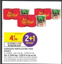 Haricots verts extra fins D'aucy