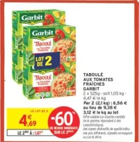 Taboulé aux tomates fraîches Garbit