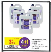 VINAIGRE D'ALCOOL CRISTAL 10° CONDÉ