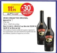 IRISH CREAM THE ORIGINAL BAILEYS
