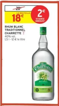 RHUM BLANC TRADITIONNEL CHARRETTE