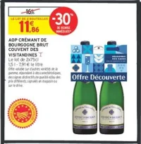 AOP Crémant de Bourgogne Brut Couvent des Visitandines