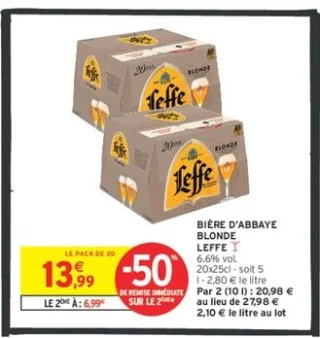 Bière d'Abbaye Blonde Leffe