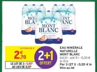 Eau minérale naturelle Mont Blanc