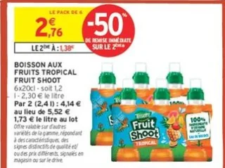 Boisson aux fruits Tropical Fruit Shoot