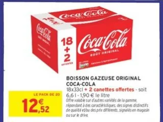 Boisson gazeuse original Coca-Cola