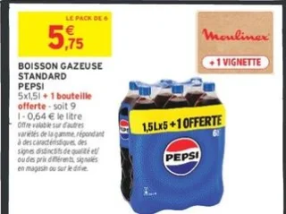 Boisson gazeuse standard Pepsi
