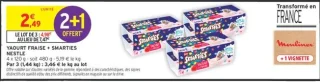 YAOURT FRAISE + SMARTIES NESTLE