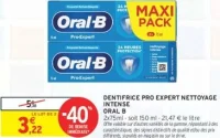 DENTIFRICE PRO EXPERT NETTOYAGE INTENSE ORAL B