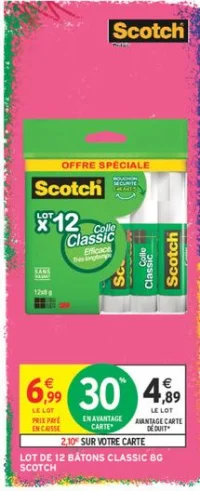 Lot de 12 Bâtons Classic 8g Scotch