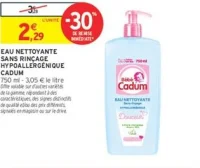 Eau Nettoyante Sans Rinçage Hypoallergénique Cadum