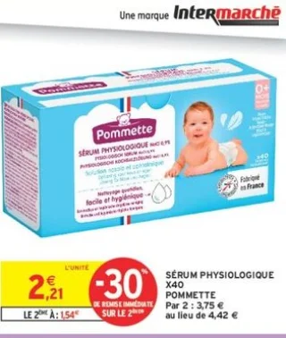 Sérum Physiologique X40 Pommette