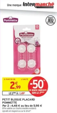 Petit bloque placard Pommette