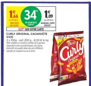 Curly Original Cacahuète Vico