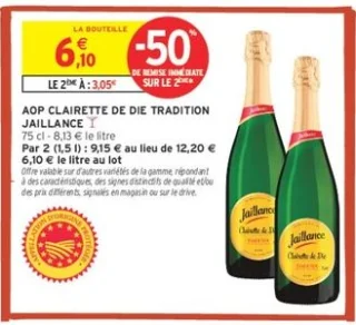 AOP Clairette de Die Tradition Jaillance
