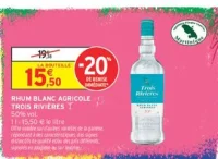 Rhum Blanc Agricole Trois Rivières