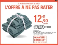 Set de bain 8 pièces Ted Lapidus