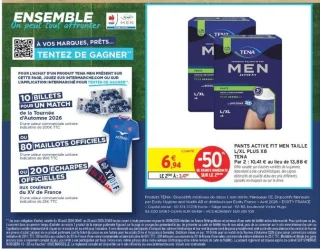 Pants Active Fit Men Taille L/XL Plus x8 Tena