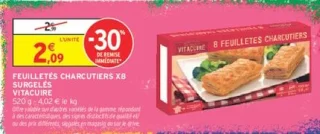 Feuilletés Charcutiers x8 Surgelés Vitacuire