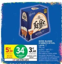 Bière Blonde d'Abbaye Rituel Leffe