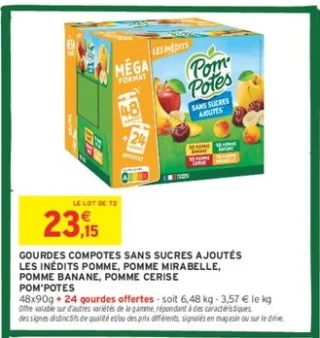 Gourdes Compotes Sans Sucres Ajoutés Les Inédits Pom'Potes